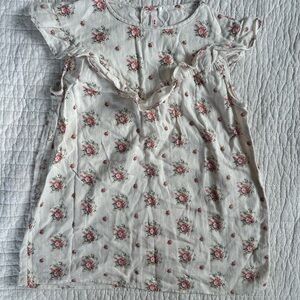 Floral Ruffle Sleeve Dress Bonpoint 381